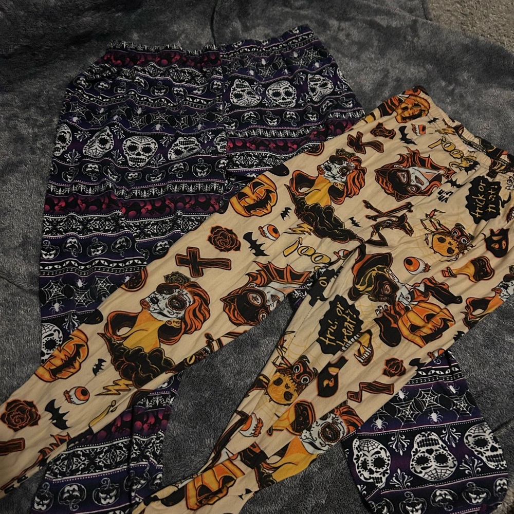 Festive Halloween Themed Leggings Set